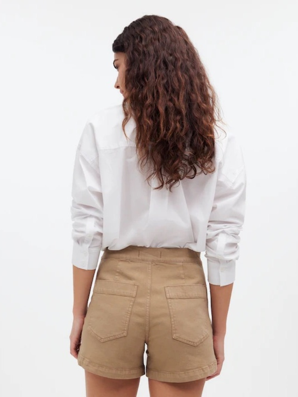 Madewell Emmett Short In Garment Dye Welt Pocket Edit Desert Tan Size 25 - Picture 3 of 9